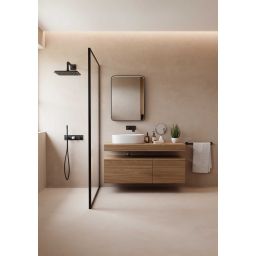 Dubiel Vitrum Soho lustro 60x80 cm z oświetleniem czarny