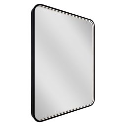 Dubiel Vitrum Soho lustro 60x80 cm z oświetleniem czarny