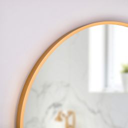 Dubiel Vitrum Nico lustro 60 cm okrągłe rama złota
