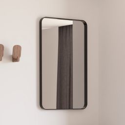 Dubiel Vitrum Rio Black lustro łazienkowe 60x100 cm prostokątne czarna rama