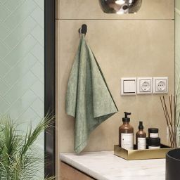 Deante Round haczyk pojedynczy czarny mat ADRN111