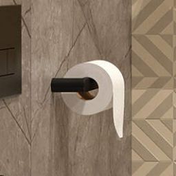 Deante Round uchwyt na papier toaletowy czarny mat ADRN211