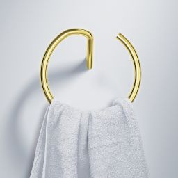 Deante Silia wieszak na ręcznik okrągły złoty połysk ADIZ611