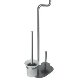 Deante Silia stojak ze szczotką do WC titanium ADID732