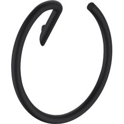 Deante Silia Nero wieszak na ręcznik okrągły czarny mat ADIN611