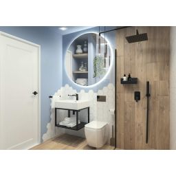 Deante Mokko uchwyt na papier toaletowy czarny mat ADMN211