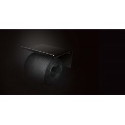 Deante Mokko uchwyt na papier toaletowy z półką czarny mat ADMN221
