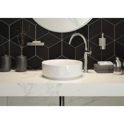 Deante Round dozownik do mydła 200 ml ścienny szkło mleczne/chrom połysk ADR0421