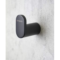 Deante Round haczyk pojedynczy czarny mat ADRN111