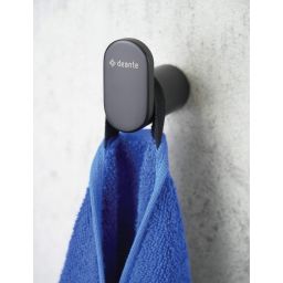 Deante Round haczyk pojedynczy czarny mat ADRN111