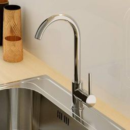 Deante Aster bateria kuchenna stojąca chrom BCA062M