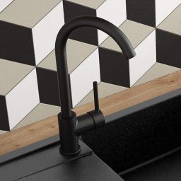 Deante Milin bateria kuchenna stojąca czarna BEU_B62M