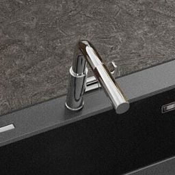 Deante Silia bateria kuchenna stojąca chrom BQS_073M