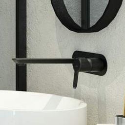 Deante Arnika Nero bateria umywalkowa podtynkowa czarny mat BQAN54L