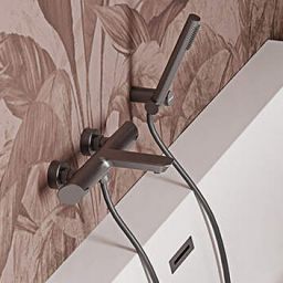 Deante Arnika bateria wannowo-prysznicowa ścienna titanium BQA_D10M