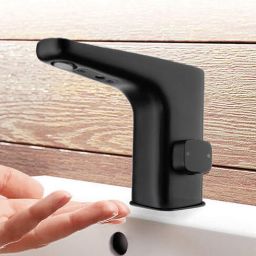 Deante Hiacynt Nero bateria umywalkowa stojąca elektroniczna czarna BQH_N28R