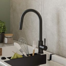 Deante Lima bateria kuchenna stojąca czarna BBMN72M