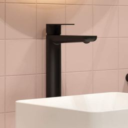 Deante Alpinia bateria umywalkowa stojąca czarna BGA_N20K