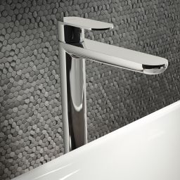 Deante Alpinia bateria umywalkowa stojąca chrom BGAE020K