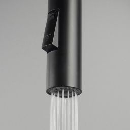 Deante Luno bateria kuchenna stojąca czarna BOCN74M