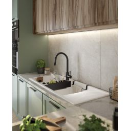 Deante Lima bateria kuchenna stojąca czarna BBMN72M