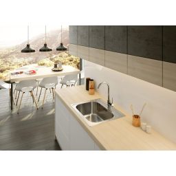 Deante Aster bateria kuchenna stojąca chrom BCA062M