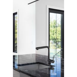 Deante Aster bateria kuchenna stojąca czarna BCAN73M