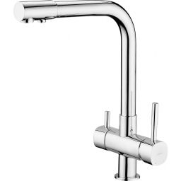 Deante Aster bateria kuchenna stojąca chrom BCH065M