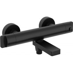 Deante bateria wannowo-prysznicowa ścienna termostatyczna czarny mat BCHN1BT