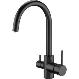 Deante Aster bateria kuchenna stojąca czarna BCHN64M