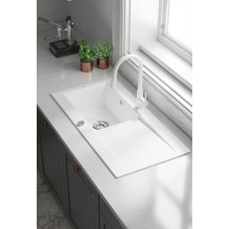 Deante Lukrecja bateria kuchenna stojąca biała BDH_A72M