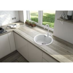 Deante Nemezja bateria kuchenna stojąca biała BEN_A62M