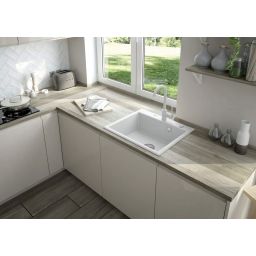 Deante Milin bateria kuchenna stojąca biała