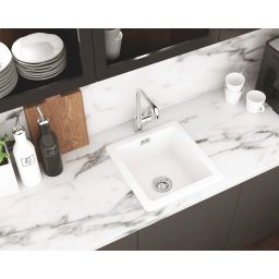 Deante Alpinia bateria kuchenna stojąca chrom BGA063M