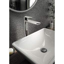 Deante Alpinia bateria umywalkowa stojąca chrom BGAE020K