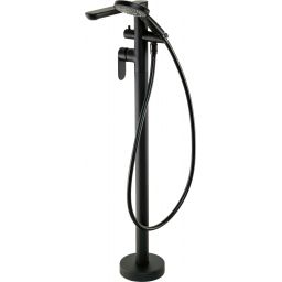 Deante Alpinia bateria wannowo-prysznicowa wolnostojąca czarna BGA_N17M