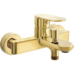 Deante Alpinia bateria wannowo-prysznicowa ścienna złota BGA_Z10M