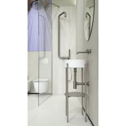 Deante Silia Hexa bateria umywalkowa podtynkowa stal BHS_F54L