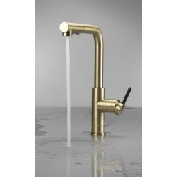 Deante Momi bateria kuchenna stojąca złoty mat BKM_R73M