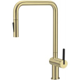 Deante Momi bateria kuchenna stojąca złoty mat BKM_R73N