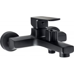 Deante Neo Maro bateria wannowo-prysznicowa ścienna czarna BLO_N10M