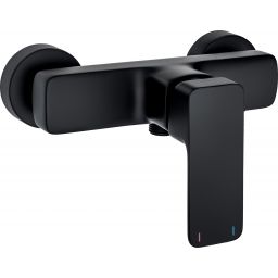 Deante Neo Maro bateria prysznicowa ścienna czarna BLON40M