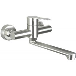 Deante Neo Lupo bateria umywalkowa ścienna stal BLU_F50M