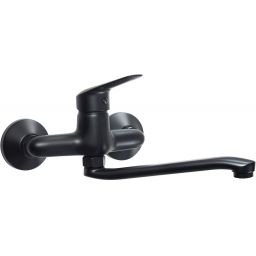 Deante Neo Boro bateria kuchenna ścienna czarna BMO_N80M