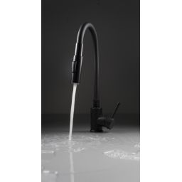 Deante Luno bateria kuchenna stojąca czarna BOCN74M