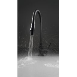 Deante Luno bateria kuchenna stojąca czarna BOCN74M