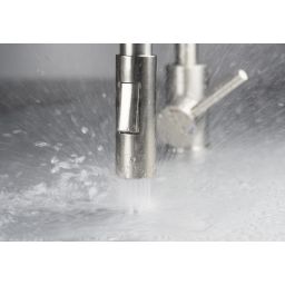 Deante Luno bateria kuchenna stojąca stal-biała BOC_W740