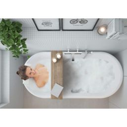 Deante Arnika bateria wannowo-prysznicowa ścienna chrom BQA010M