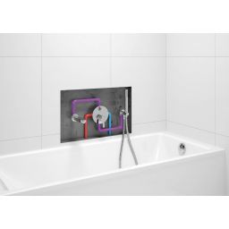 Deante Arnika bateria wannowo-prysznicowa podtynkowa chrom BBQA044P