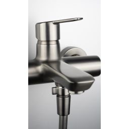 Deante Arnika bateria wannowo-prysznicowa ścienna titanium BQAD10N